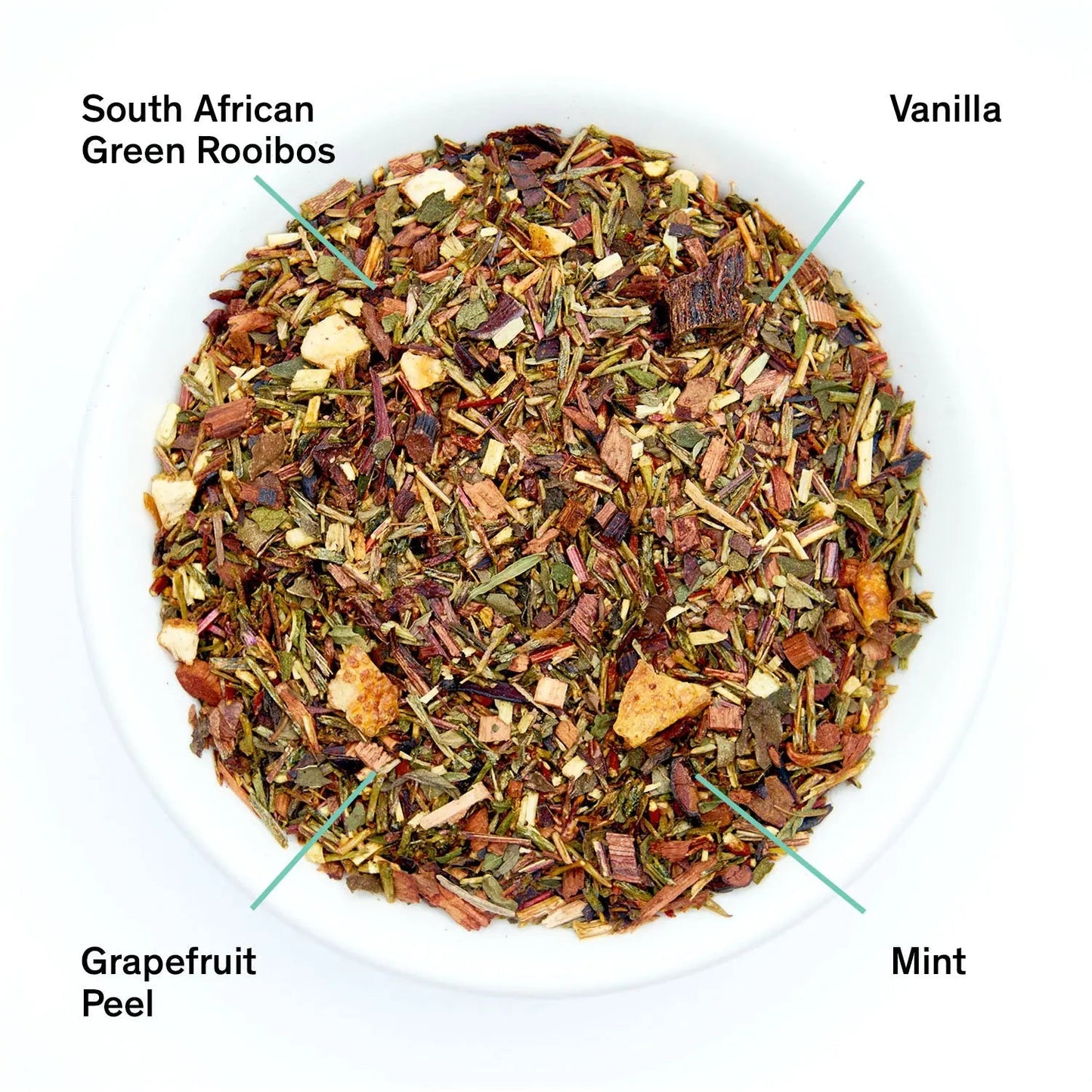 Cocteau | Vanilla Grapefruit Mint Rooibos Tea | (Caffeine Free)