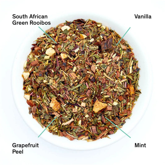 Cocteau | Vanilla Grapefruit Mint Rooibos Tea | (Caffeine Free)