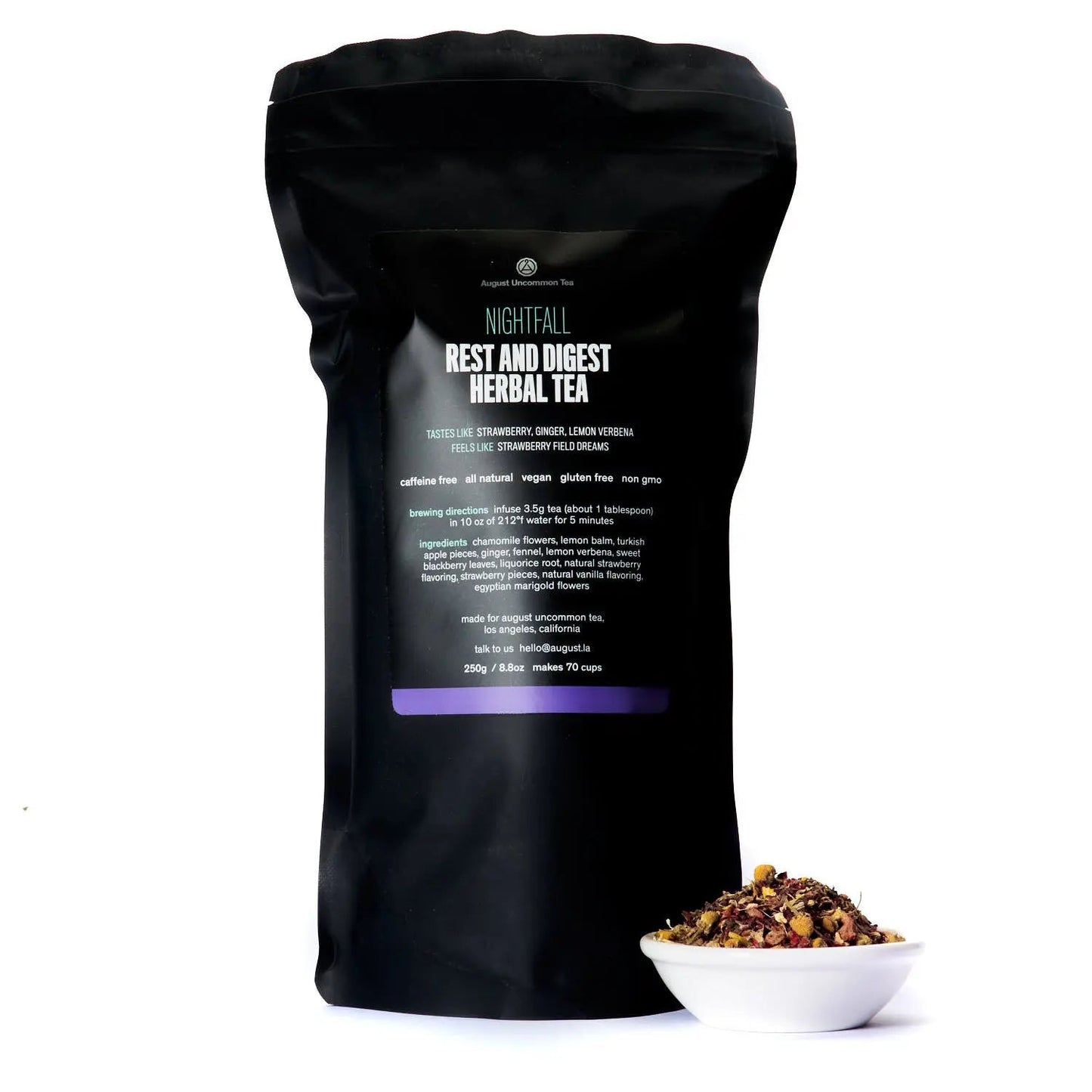 August Uncommon | Nightfall | Rest and Digest Herbal Tea | Caffeine Free
