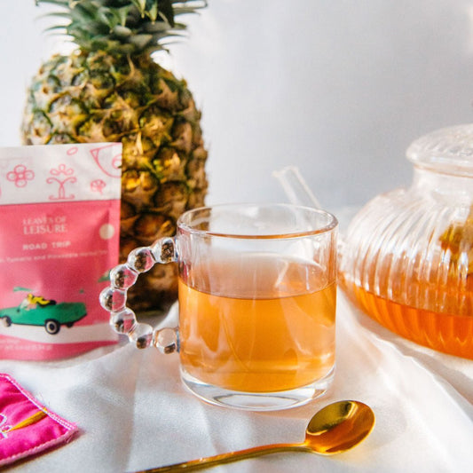 Road Trip Herbal Tea | Ginger, Turmeric Root, Carrot, Beet, Pineapple, Candlendula Petals