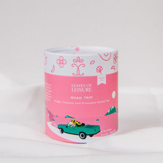 Road Trip Herbal Tea | Ginger, Turmeric Root, Carrot, Beet, Pineapple, Candlendula Petals