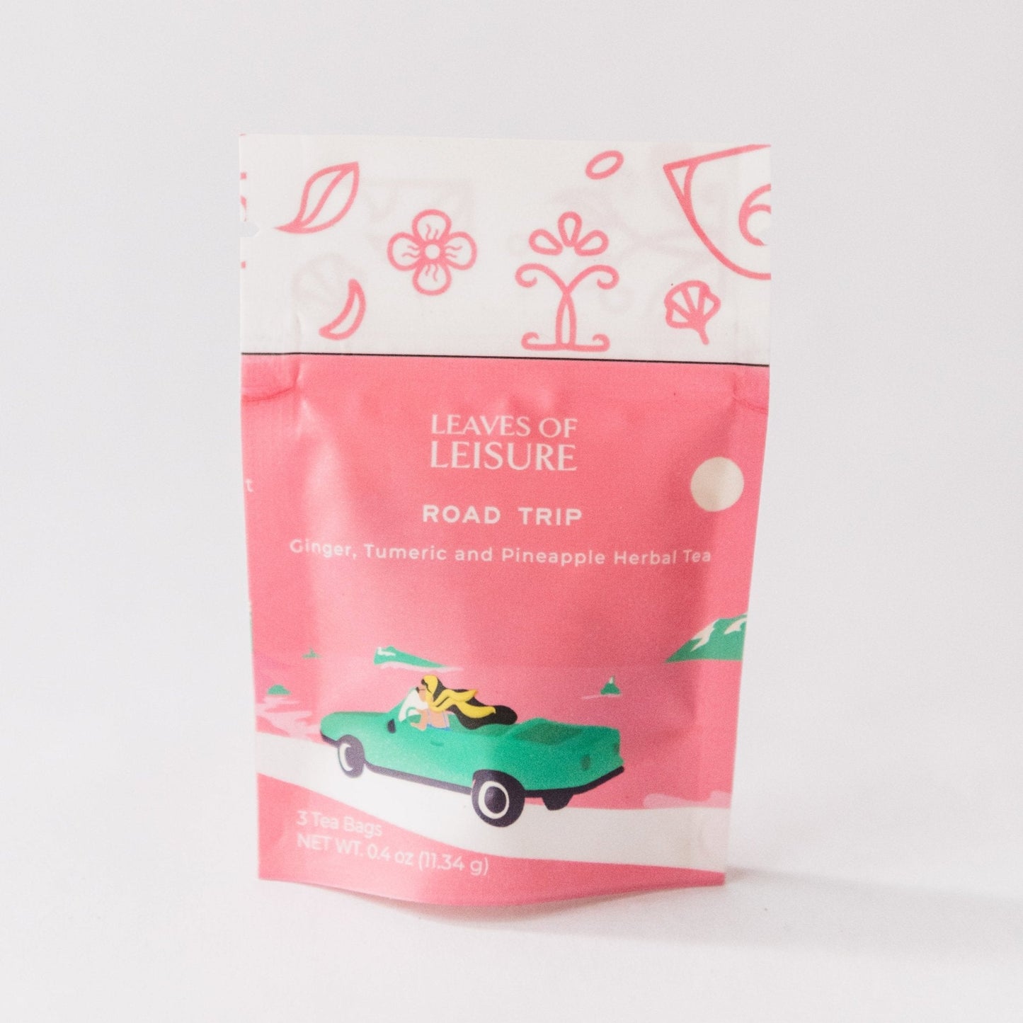 Road Trip Herbal Tea | Ginger, Turmeric Root, Carrot, Beet, Pineapple, Candlendula Petals